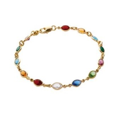 bracelet pierres multicolores swarovski femme