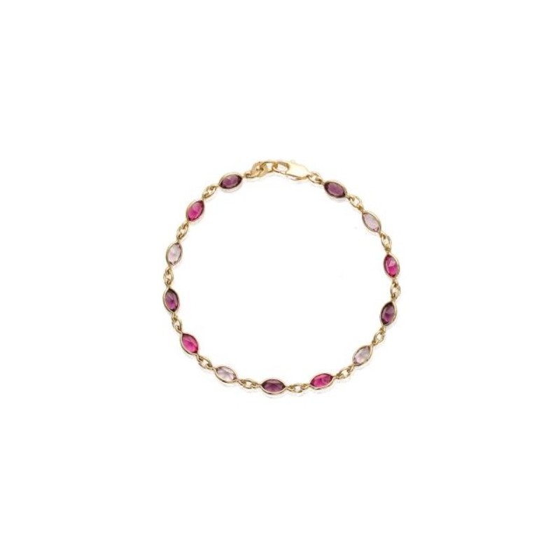bracelet pierres roses swarovski