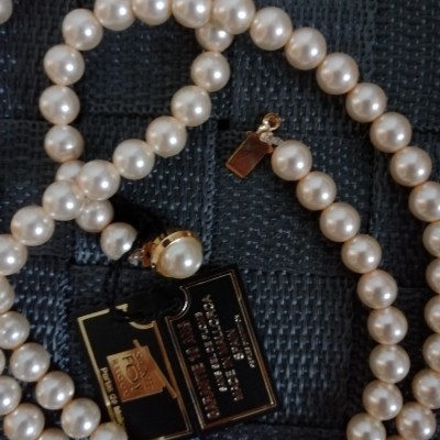 Collier de perles blanches de Majorque femme - Fermoir invisible