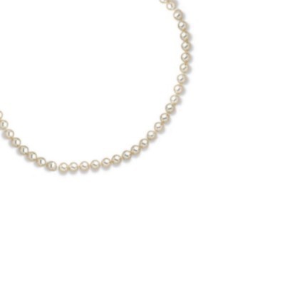 Collier de perles blanches de Majorque pour femme - Ariel 7 mm