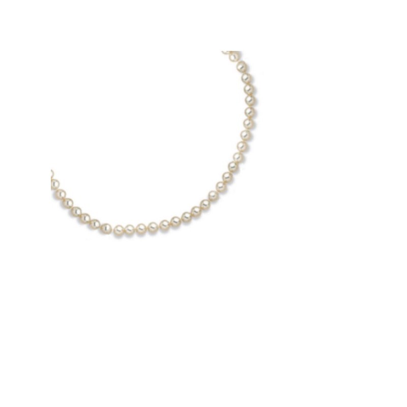Collier de perles blanches de Majorque pour femme - Ariel 7 mm