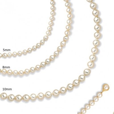 Bracelet de perles blanches de Majorque pour femme - Ariel