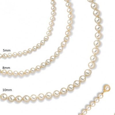 Bracelet de perles blanches de Majorque pour femme - Ariel