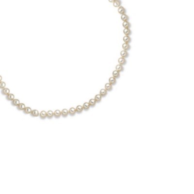 Bracelet de perles blanches 5mm de Majorque pour femme - Ariel