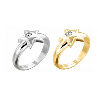 Bague cristal de Swarovski, créatrice Zoé Bijoux - Etoile