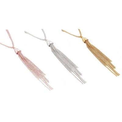Collier sautoir pour femme + long pendentif, créatrice Zoé Bijoux