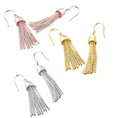 boucles d'oreilles pendantes femme, créatrice Zoé Bijoux - Pampille