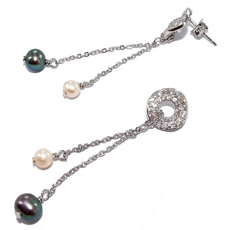boucle d'oreille perles fantaisie pour femme, Prya boucle d'oreille perles fantaisie pour femme, Prya