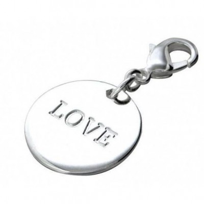 Charm argent breloque "Love" pour femme - Créateur Zoé Bijoux