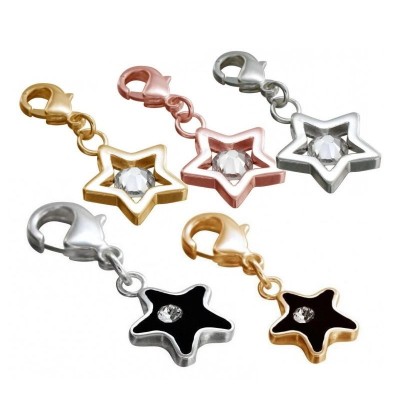 Charm bracelet femme, Etoile Swarovski - création Zoé Bijoux