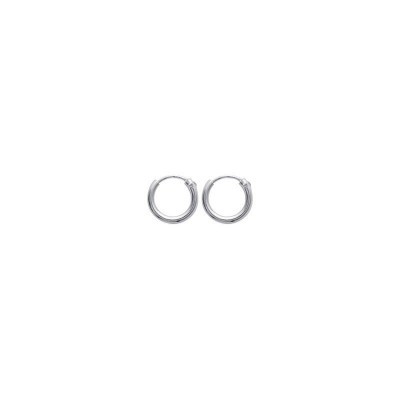 Créoles femme et enfant en argent massif 925, diametre 12mm - Lyn&Or Bijoux
