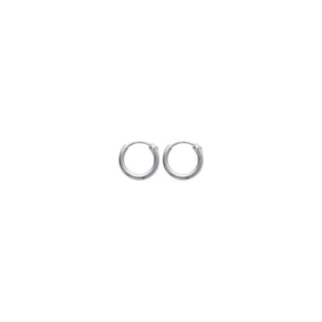 Créoles femme et enfant en argent massif 925, diametre 12mm - Lyn&Or Bijoux