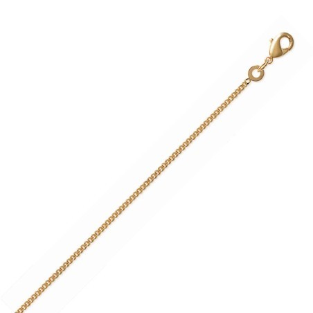 Collier homme en plaqué or, Maille Gourmette, 10 largeurs - Lyn&Or