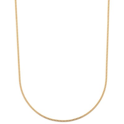 Chaîne homme plaqué or, Maille Gourmette 2,10mm