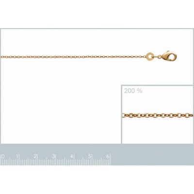 chaine collier plaqué or fine