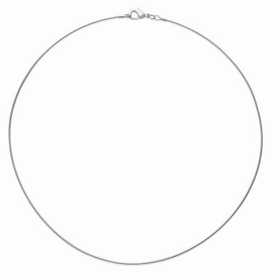 Collier câble ras - de - cou en argent massif 925 millièmes, 1mm, 40 cm ou 42 cm