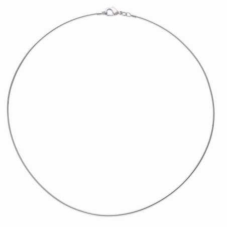 Collier câble ras - de - cou en argent massif 925 millièmes, 1mm, 40 cm ou 42 cm