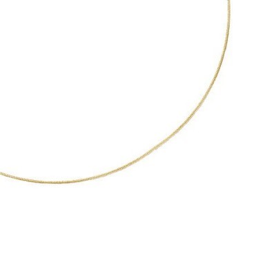 Collier câble ras-de-cou en argent 925 millièmes ou plaqué or