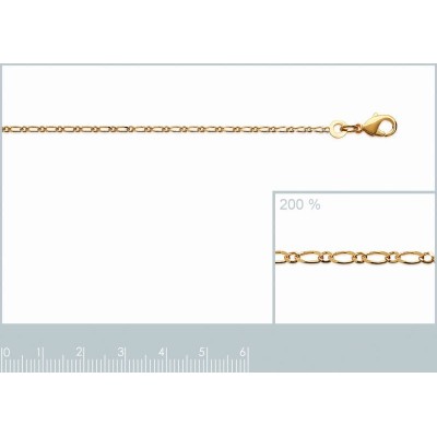 Colliers Figaro pour femme Plaqué 18 carats - 82 modèles