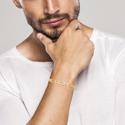 bracelet maille Figaro pour femme Plaqué 18 carats - 82 modèles