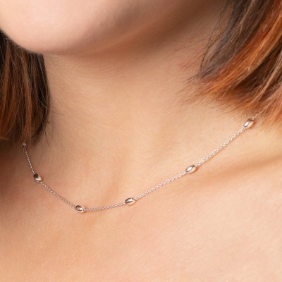 Choisissez ce fin Bracelet pour femme avec des perles en argent 925, fluide qui glissera le long
