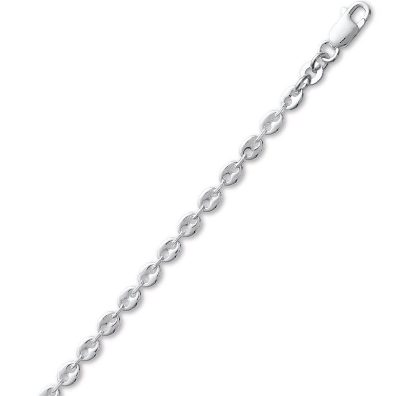 fin collier grain de café argent 925 pour femme, 3,7 mm
