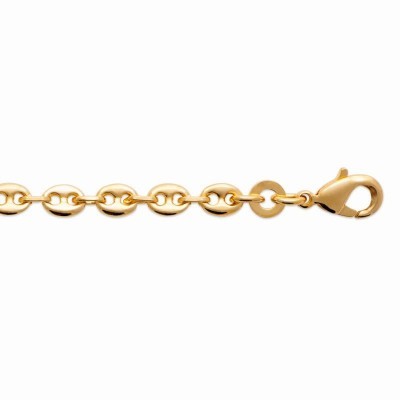 Collier Graine de Café en plaqué or pour homme