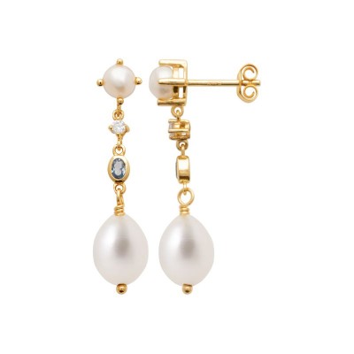 perles d'oreilles pendantes