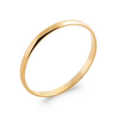 fine alliance pour femme doré