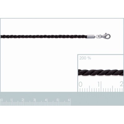 chaine noire pour pendentif