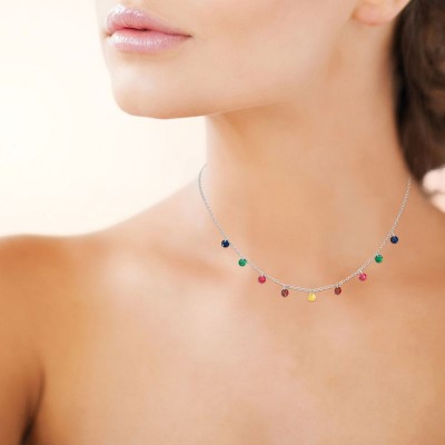 mode collier mutlicolore