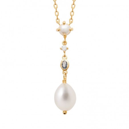 Collier original en perles de culture d'eau douce - Nyna