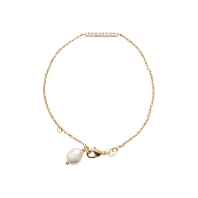 beau bracelet avec une vraie perle