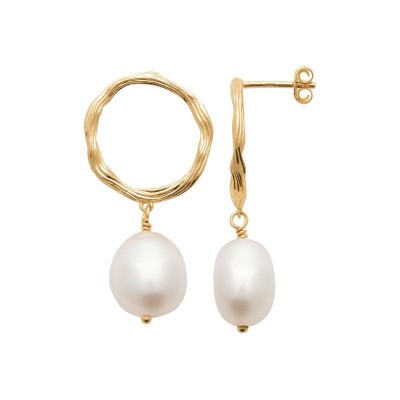 perles boucles d'oreilles femme