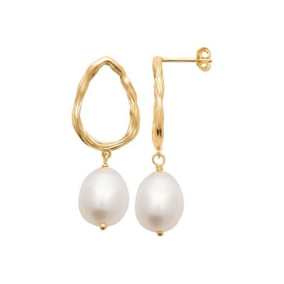 Boucles d'oreilles perles mariage