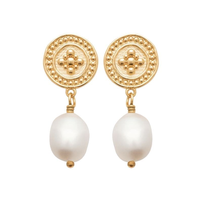 boucles d'oreilles pendantes, perles de culture - Ryaa