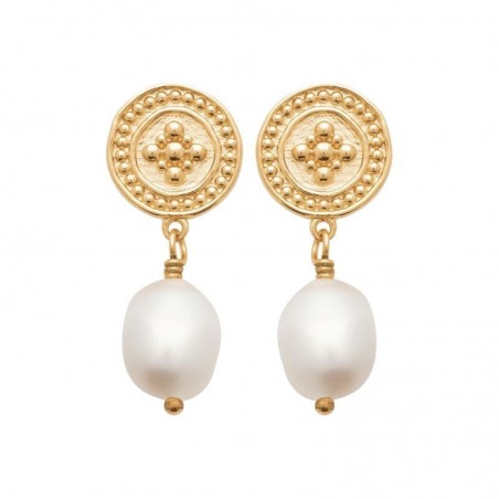 boucles d'oreilles pendantes, perles de culture - Ryaa