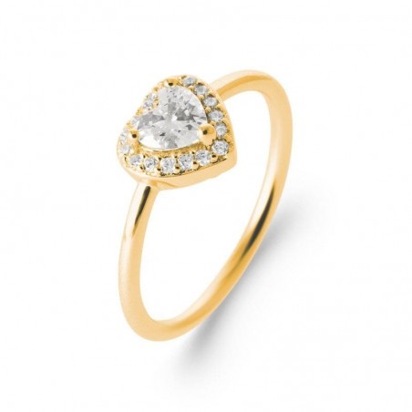 bague romantique plaqué or
