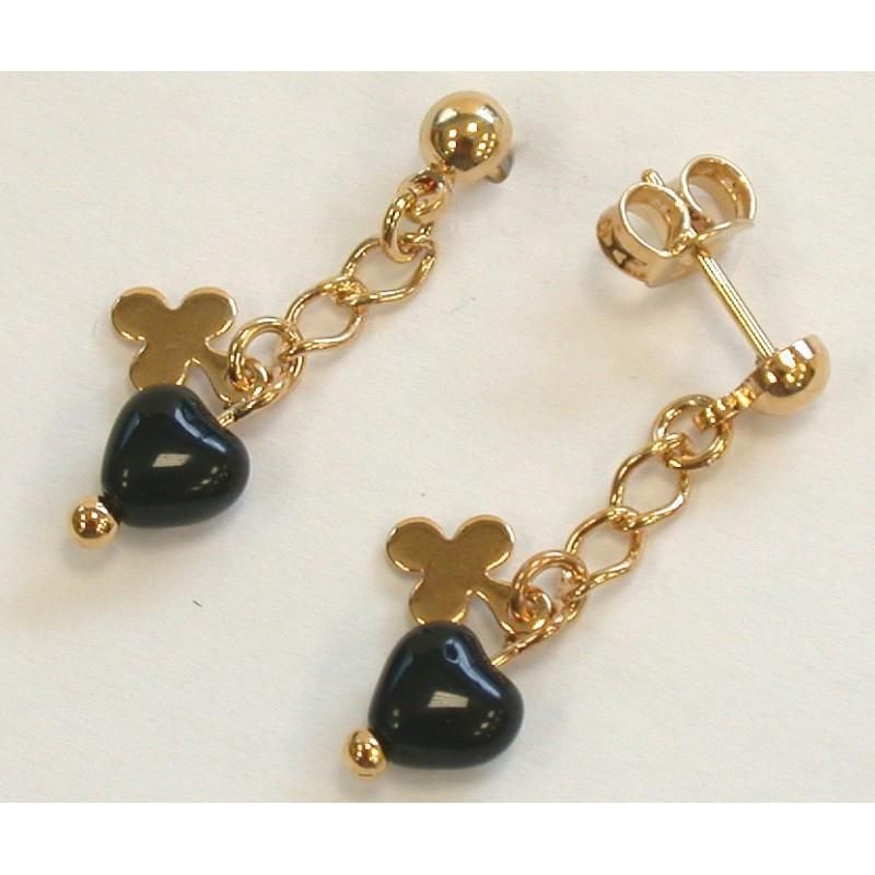boucle d'oreille en plaqué or fantaisie pour femme, Assy boucle d'oreille en plaqué or fantaisie pour femme, Assy