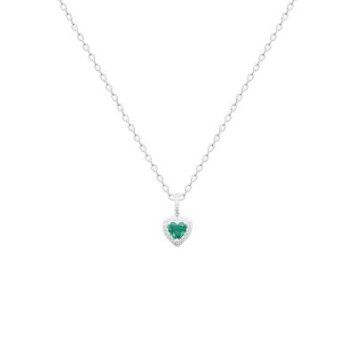 bracelet femme romantique coeur vert