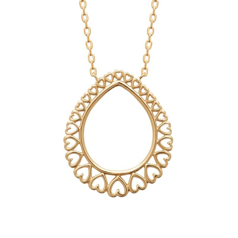Collier pour femme en plaqué or