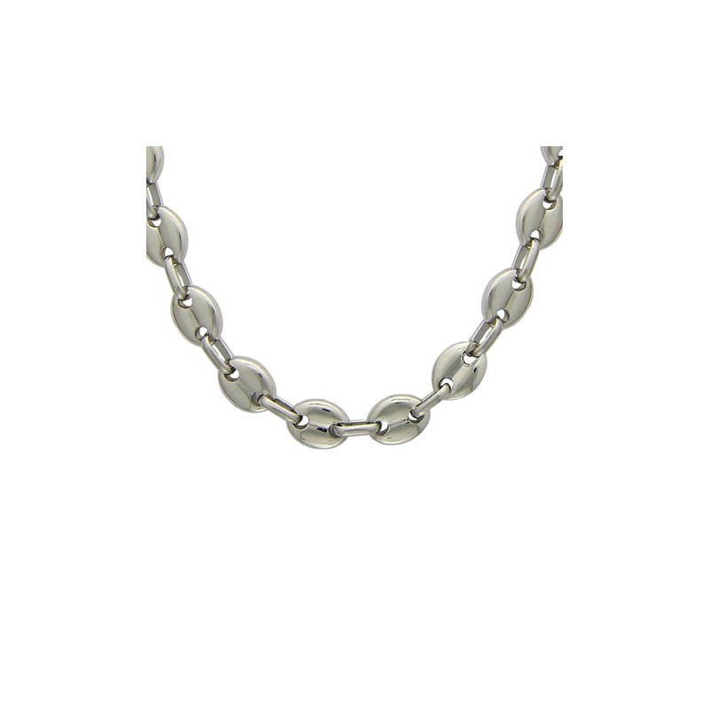 large collier homme grain de café