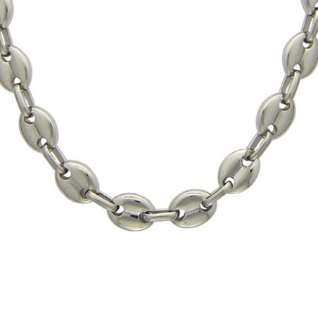 large collier homme grain de café
