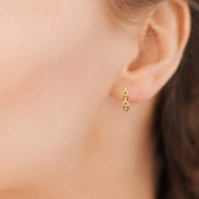 graines de café boucles d'oreilles femme