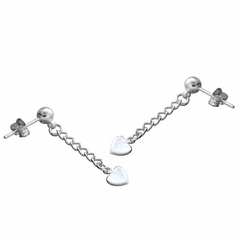 Boucles d'oreilles en plaqué or Louise Zoé, coeur languissant Boucles d'oreilles en plaqué or Louise Zoé, coeur languissant