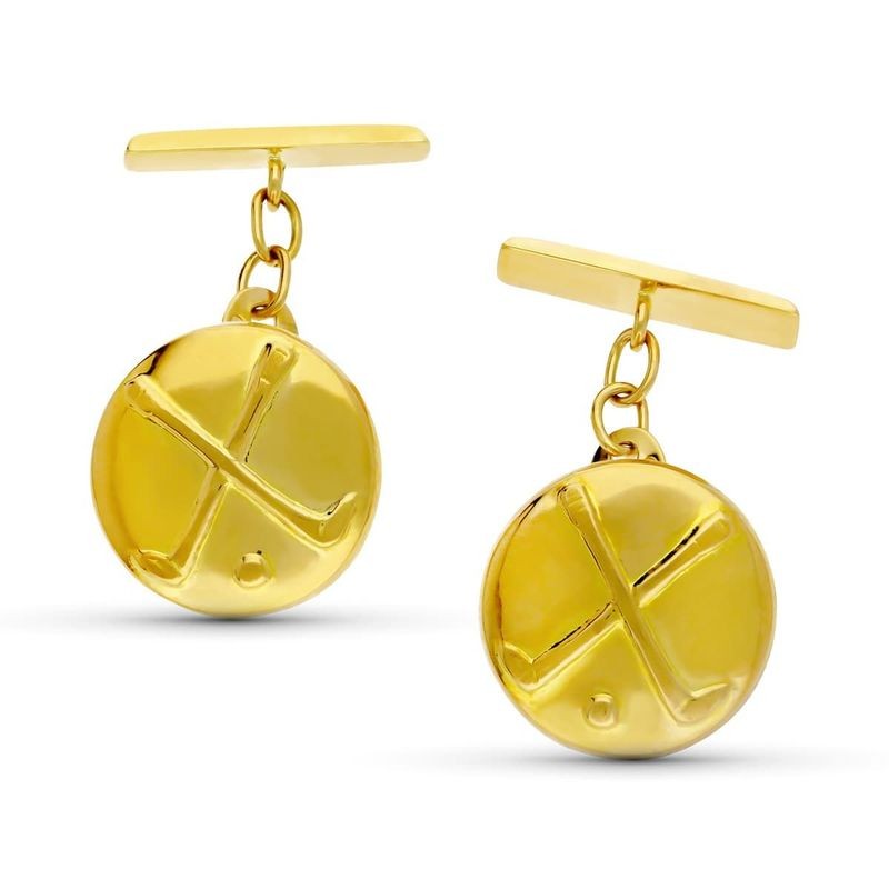 Boutons de manchette Golf luxe - Or 18 carats - Champion