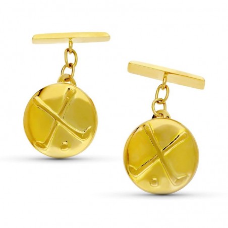 Boutons de manchette Golf luxe - Or 18 carats - Champion