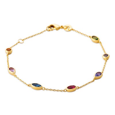 bracelet pierres multicolores swarovski femme