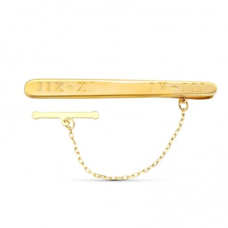 Pince à cravate luxe - Or 18 carats - Cadran