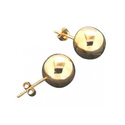 Boucles d'oreille, finition dorée, LZ pour femme - Fame 12 mm - Lyn&Or Bijoux